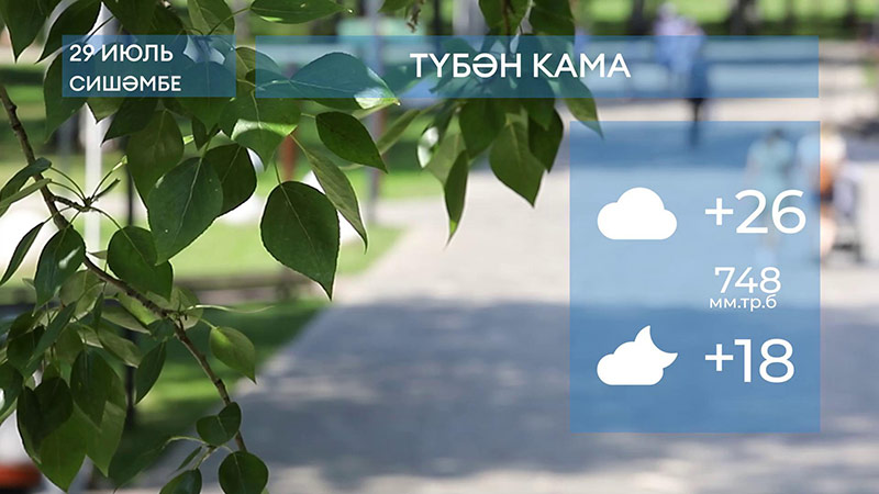 2025 елның 29нче июленә һава торышы