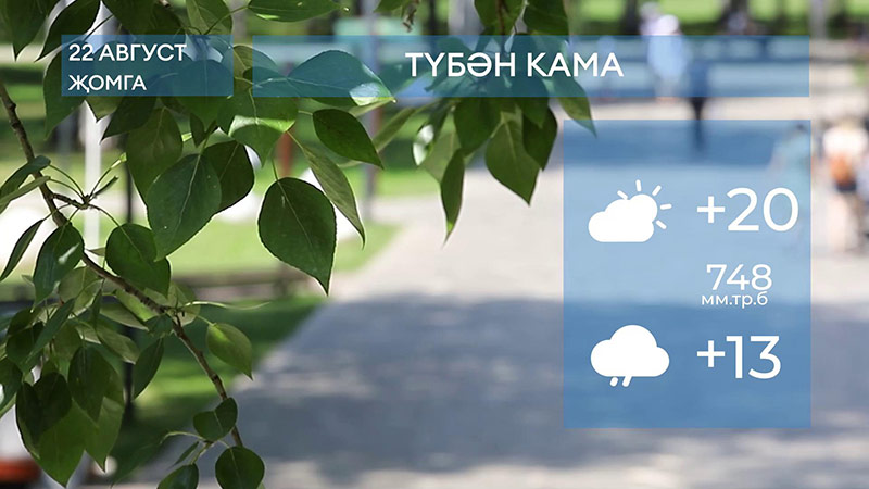 2025 елның 22 августына һава торышы
