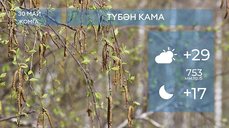 2025 елның 30нче маена һава торышы