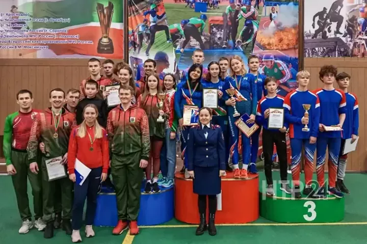 Түбән Кама командасы янгын-коткару спорты буенча Татарстан чемпионы булды