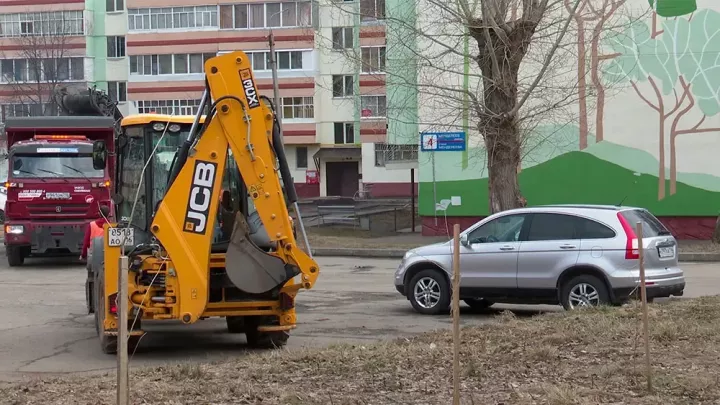 Түбән Камада «Безнең ишегалды» программасы буенча ишегалларны төзекләндерү башланды